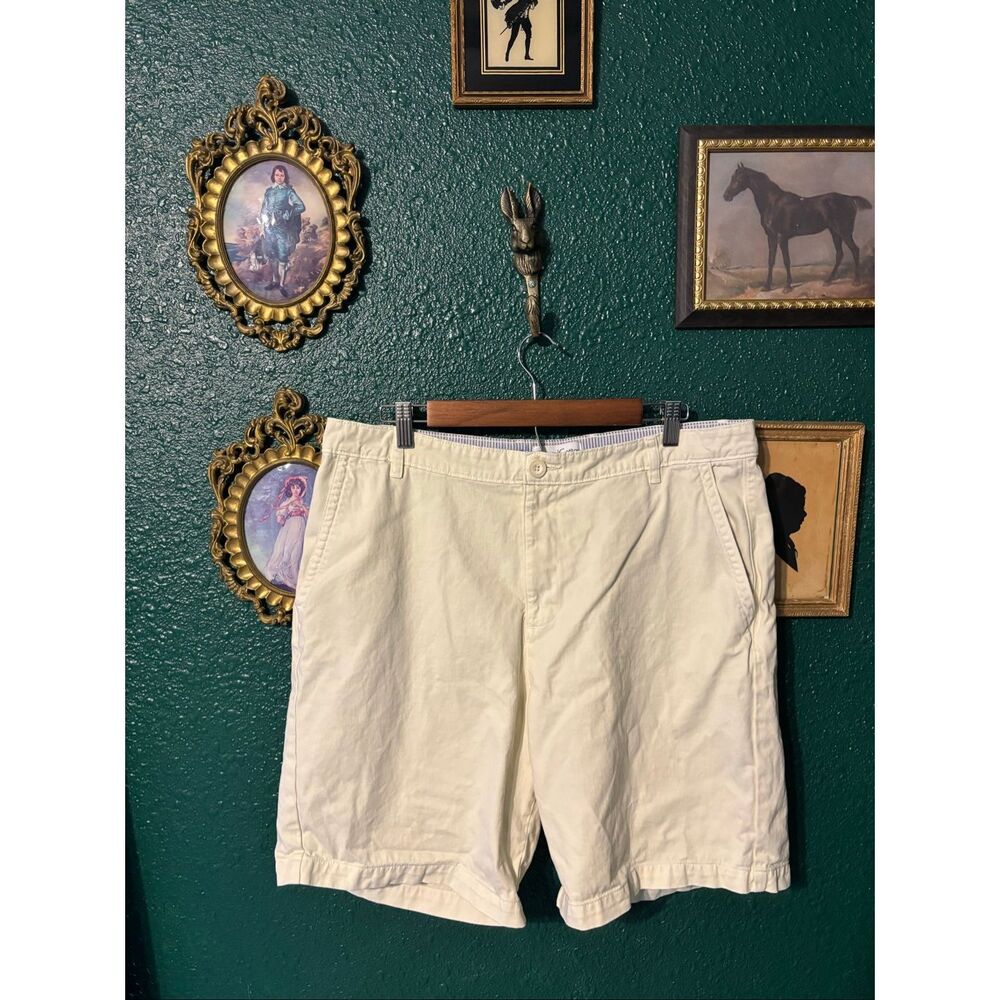 Coastal Cotton Men’s 100% Cotton Light Yellow Shorts Sz 36